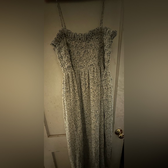 Ganni Cream and Blue Floral Dress - Picture 2 of 4